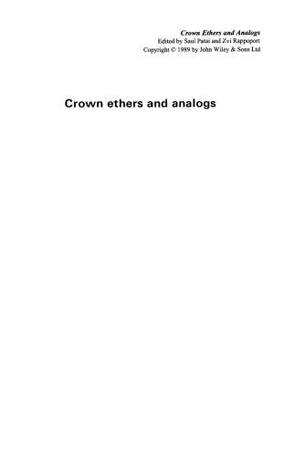 خرید و دانلود نسخه کامل کتاب Crown ethers and analogs_68d324937ee4d.jpeg خرید و دانلود نسخه کامل کتاب Crown ethers and analogs