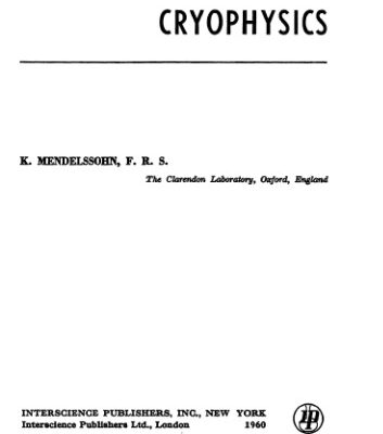خرید و دانلود نسخه کامل کتاب Cryophysics