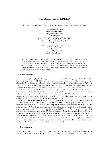 خرید و دانلود نسخه کامل کتاب Cryptanalysis Of Speed C Hall J Kelsey V Rijmen B Schneier And D Wagner Fifth Annual Workshop On Selected Areas In Cryptography August_68cf24a7261dd.jpeg خرید و دانلود نسخه کامل کتاب Cryptanalysis Of Speed C Hall J Kelsey V Rijmen B Schneier And D Wagner Fifth Annual Workshop On Selected Areas In Cryptography August