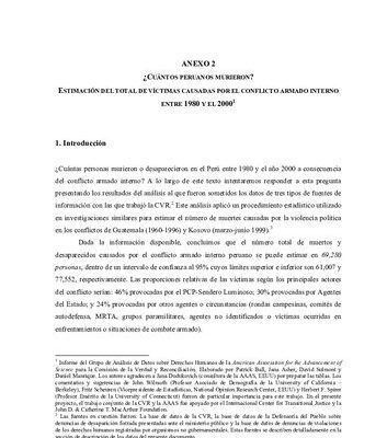 خرید و دانلود نسخه کامل کتاب ¿Cuántos peruanos murieron? Estimación del total de víctimas causadas por el conflicto armado interno entre 1980 y el 2000