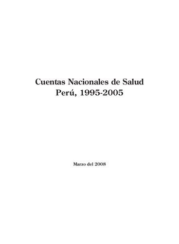 خرید و دانلود نسخه کامل کتاب Cuentas Nacionales de Salud Perú, 1995-2005_68b60a205a22c.jpeg خرید و دانلود نسخه کامل کتاب Cuentas Nacionales de Salud Perú, 1995-2005