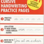 خرید و دانلود نسخه کامل کتاب Cursive Handwriting Practice Pages (3 in 1 Letters Words Sentences)