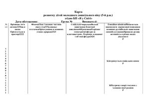 خرید و دانلود نسخه کامل کتاب Карта розвитку дітей молодшого дошкільного віку (5-й р.ж.)