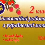 خرید و دانلود نسخه کامل کتاب Самостійні роботи з української мови. 2 клас. Встав букву. Мовні ігри