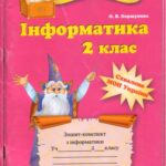 خرید و دانلود نسخه کامل کتاب Інформатика. 2 клас. Зошит-конспект