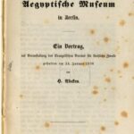 خرید و دانلود نسخه کامل کتاب Das Ägyptische Museum in Berlin. Ein Vortrag, auf Veranlassung des Evangelischen Vereins für kirchliche Zwecke gehalten am 24. Januar 1856