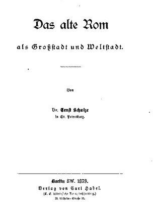 خرید و دانلود نسخه کامل کتاب Das alte Rom als Großstadt und Weltstadt