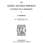 خرید و دانلود نسخه کامل کتاب Das älteste deutsche Wohnhaus – ein Steinbau des IX. Jahrhunderts