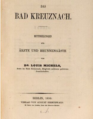 خرید و دانلود نسخه کامل کتاب Das Bad Kreuznach. Mittheilungen [Mitteilungen] für Äarzte und Brunnengäste