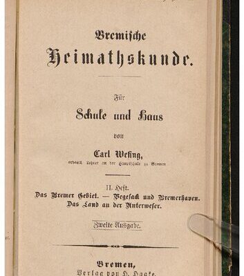خرید و دانلود نسخه کامل کتاب Das Bremer Gebiet – Vegesack und Bremerhaven – Das Land an der Unterweser