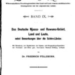 خرید و دانلود نسخه کامل کتاب Das deutsche Njassa- und Ruwuma-Gebiet, Land und Leute, nebst Bemerkungen über die Schire-Länder, mit Benutzung von Ergebnissen der Njassa- und Kingagebirgs-Expedition der Hermann und Elise geb. Heckmann Wentzel-Stiftung verfasst