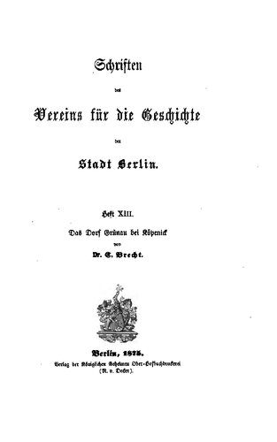 خرید و دانلود نسخه کامل کتاب Das Dorf Grünau bei Köpenick_68c09f95b7fd4.jpeg خرید و دانلود نسخه کامل کتاب Das Dorf Grünau bei Köpenick
