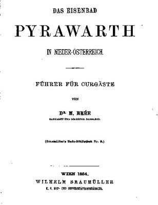 خرید و دانلود نسخه کامل کتاب Das Eisenbad Pyrawarth in Nieder-Österreich