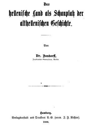 خرید و دانلود نسخه کامل کتاب Das hellenische Land als Schauplatz althellenischer Geschichte
