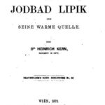 خرید و دانلود نسخه کامل کتاب Das Jodbad Lipik und seine warme Quelle