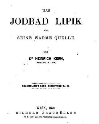 خرید و دانلود نسخه کامل کتاب Das Jodbad Lipik und seine warme Quelle