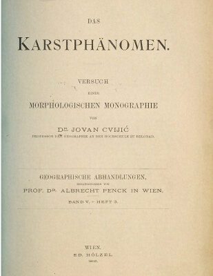 خرید و دانلود نسخه کامل کتاب Das Karstphänomen : Versuch einer morphologischen Monographie