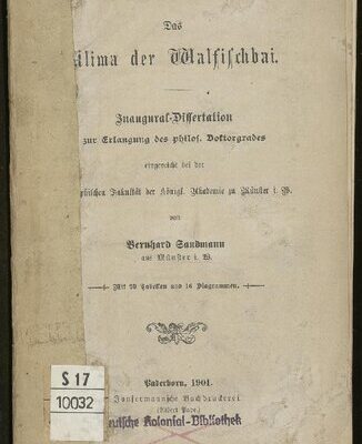 خرید و دانلود نسخه کامل کتاب Das Klima der Walfischbai