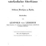 خرید و دانلود نسخه کامل کتاب Das Königliche Museum vaterländischer Alterthümer im Schlosse Monbijou zu Berlin