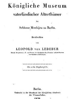 خرید و دانلود نسخه کامل کتاب Das Königliche Museum vaterländischer Alterthümer im Schlosse Monbijou zu Berlin