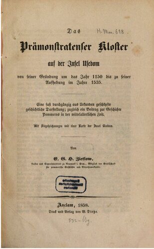 خرید و دانلود نسخه کامل کتاب Das Prämonstratenser Kloster auf der Insel Usedom von seiner Gründung um das Jahr 1150 bis zu seiner Aufhebung im Jahre 1535_68c0384fb4689.jpeg خرید و دانلود نسخه کامل کتاب Das Prämonstratenser Kloster auf der Insel Usedom von seiner Gründung um das Jahr 1150 bis zu seiner Aufhebung im Jahre 1535