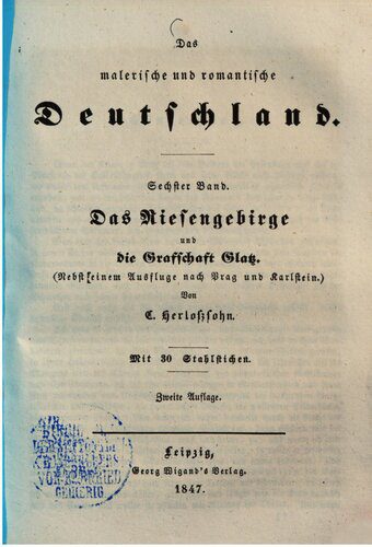 خرید و دانلود نسخه کامل کتاب Das Riesengebirge und die Grafschaft Glatz (nebst einem Ausfluge nach Prag und Karlstein)_68c0a24d86820.jpeg خرید و دانلود نسخه کامل کتاب Das Riesengebirge und die Grafschaft Glatz (nebst einem Ausfluge nach Prag und Karlstein)