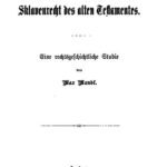 خرید و دانلود نسخه کامل کتاب Das Sklavenrecht des Alten Testaments. Eine rechtsgeschichtliche Studie