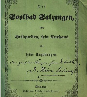 خرید و دانلود نسخه کامل کتاب Das Soolbad Salzungen, seine Heilquellen, sein Curhaus [Kurhaus] und seine Umgebungen