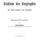 خرید و دانلود نسخه کامل کتاب Das Studium der Geographie in und ausser der Schule