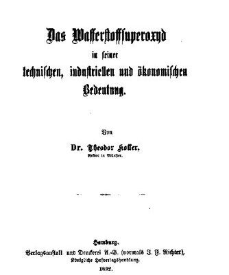 خرید و دانلود نسخه کامل کتاب Das Wasserstoffuperoxyd in seiner technischen, industriellen und ökonomischen Bedeutung.