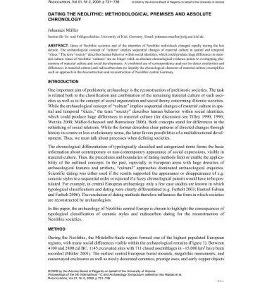 خرید و دانلود نسخه کامل کتاب Dating the Neolithic: methodological premises and absolute chronology