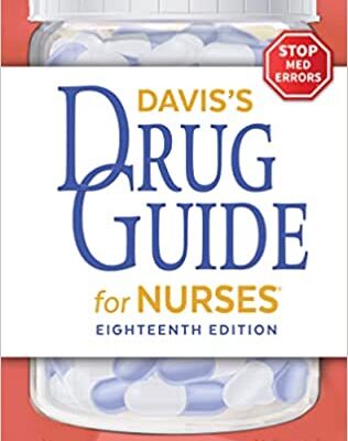 خرید و دانلود نسخه کامل کتاب Davis’s Drug Guide for Nurses (18Th Edition) [2022] –  +  PDF