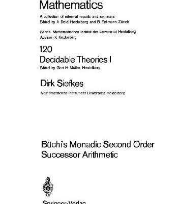 خرید و دانلود نسخه کامل کتاب Decidable Theories I
