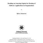 خرید و دانلود نسخه کامل کتاب Deciding on sourcing option for hosting of software applications in organisations
