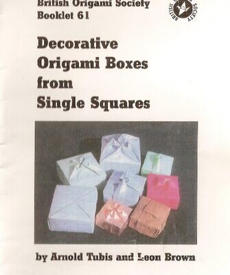 خرید و دانلود نسخه کامل کتاب Decorative Origami Boxes from Single Squares