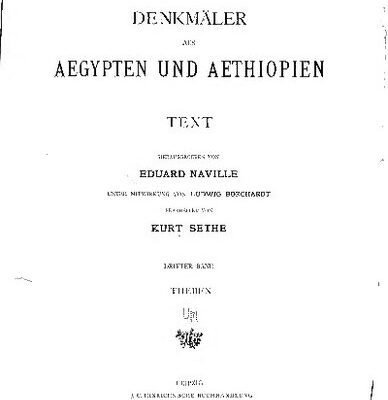 خرید و دانلود نسخه کامل کتاب Denkmäler aus Ägypten und Äthiopien. Text: Theben