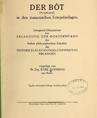خرید و دانلود نسخه کامل کتاب Der Bot (Haupttempel) in buddhistischen Tempelanlagen