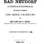 خرید و دانلود نسخه کامل کتاب Der Curort [Kurort] Bad Neudorf (Constantinsbad) bei Mies in Böhmen und seine Umgebung
