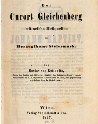 خرید و دانلود نسخه کامل کتاب Der Curort [Kurort] Gleichenberg mit seinen Heilquellen im Herzogthume Steiermark