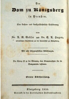 خرید و دانلود نسخه کامل کتاب Der Dom zu Königsberg in Preußen : Eine kirchen- und kunstgeschichtliche Schilderung