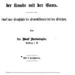 خرید و دانلود نسخه کامل کتاب Der Dornauszieher und der Knabe mit der Gans. Entwurf einer Geschichte der Genrebildnerei bei den Griechen