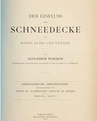 خرید و دانلود نسخه کامل کتاب Der Einfluss einer Schneedecke auf Boden, Klima und Wetter