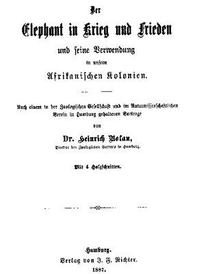 خرید و دانلود نسخه کامل کتاب Der Elephant in Krieg und Frieden und seine Verwendung in unsern Afrikanischen Kolonien. Nach einem in der Zoologischen Gesellschaft und im Naturwissenschaftlichen Verein in Hamburg gehaltenen Vortrage
