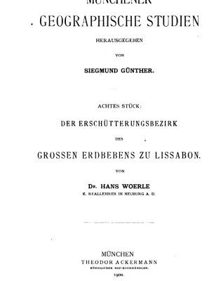 خرید و دانلود نسخه کامل کتاب Der Erschütterungsbezirk des großen Erdbebens zu Lissabon : Ein Beitrag zur Geschichte der Erdbeben