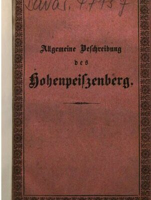 خرید و دانلود نسخه کامل کتاب Der Hohenpreißenberg. Versuch einer Beschreibung desselben