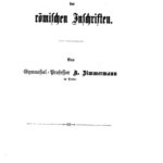 خرید و دانلود نسخه کامل کتاب Der kulturgeschichtliche Werth [Wert] der römischen Inschriften
