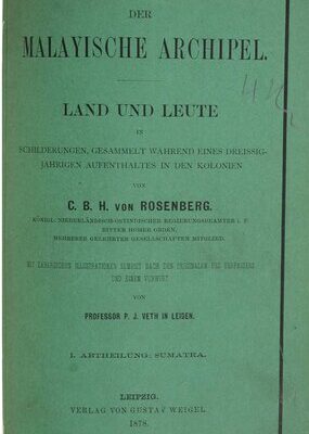 خرید و دانلود نسخه کامل کتاب Der Malaiische Archipel. Land und Leute