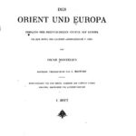 خرید و دانلود نسخه کامل کتاب Der Orient und Europa. Einfluss der orientalischen Cultur auf Europa bis zur Mitte des letzten Jahrtausends v. Chr.