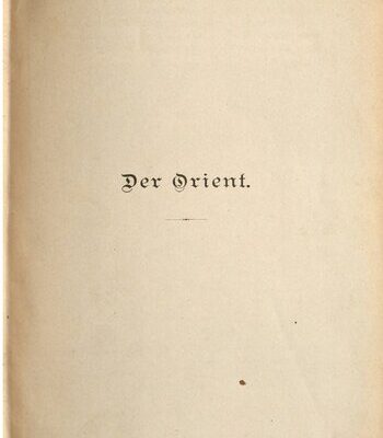 خرید و دانلود نسخه کامل کتاب Der Orient