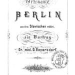 خرید و دانلود نسخه کامل کتاب Der Ortsname Berlin aus dem Slavischen erklärt
